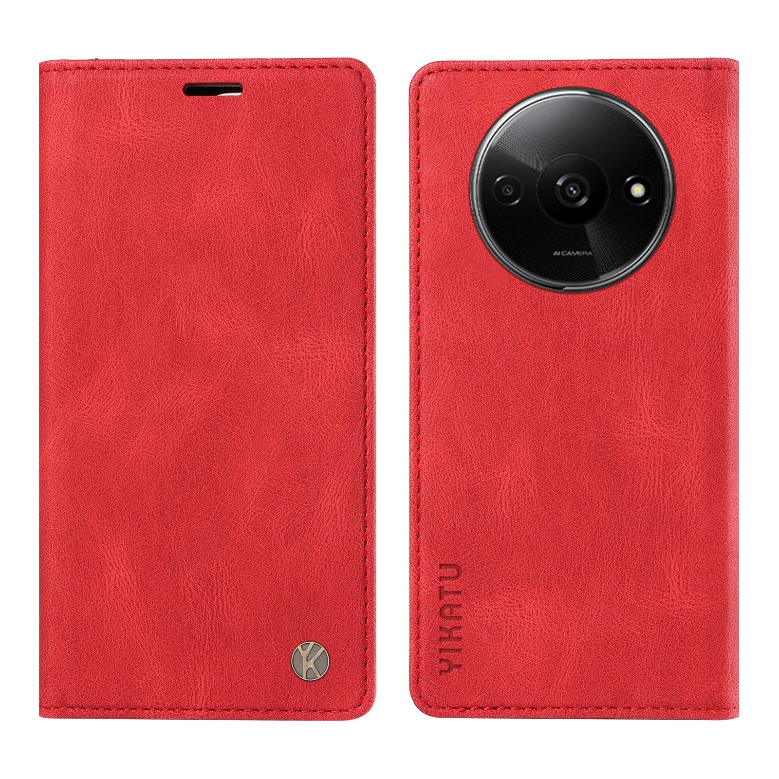 YIKATU YK-004 For Xiaomi Redmi A3 / Poco C61 4G Case Flip Folio Wallet Leather Phone Cover YIKATU YK-004 For Xiaomi Redmi A3 / Poco C61 4G Case Flip Folio Wallet Leather Phone Cover